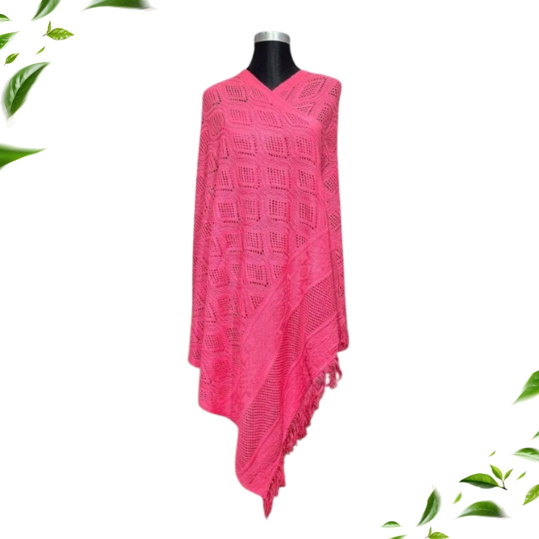 কাশ্মীরী ডিজাইনের কুশিকাটা শাল Code: 304