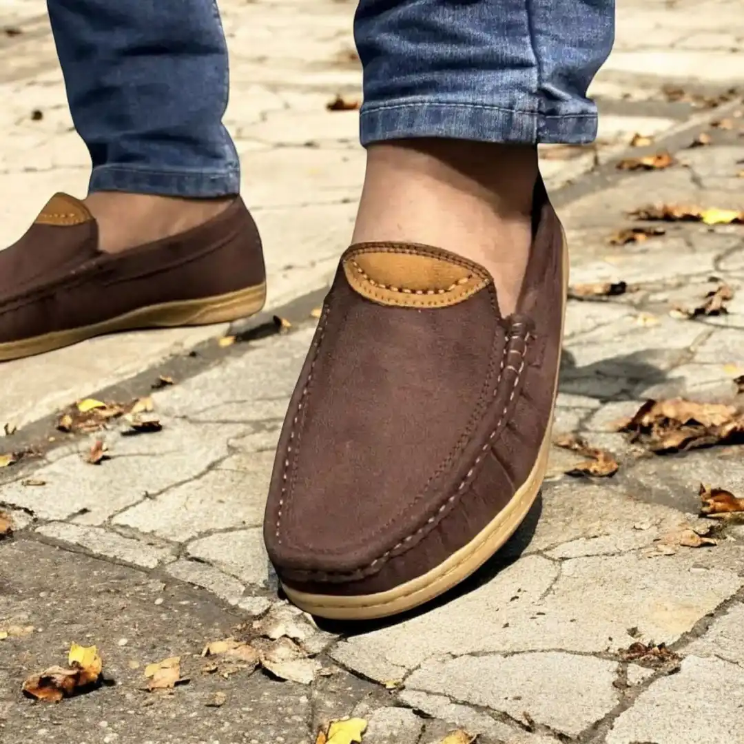 kites Suede Chocolate Leather Loafer 105