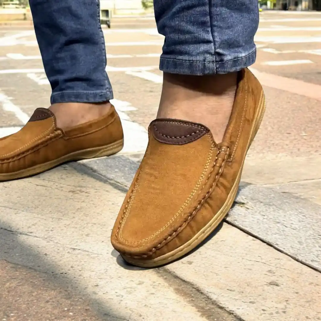 kites Suede Coffee Leather Loafer 104
