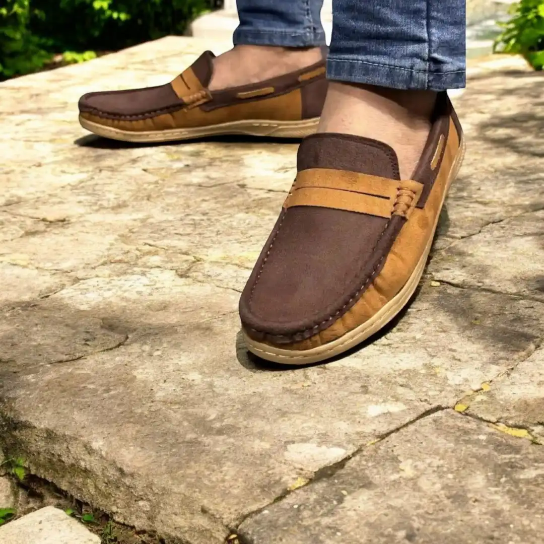 kites Suede Chocolate @ Coffee Leather Loafer 107