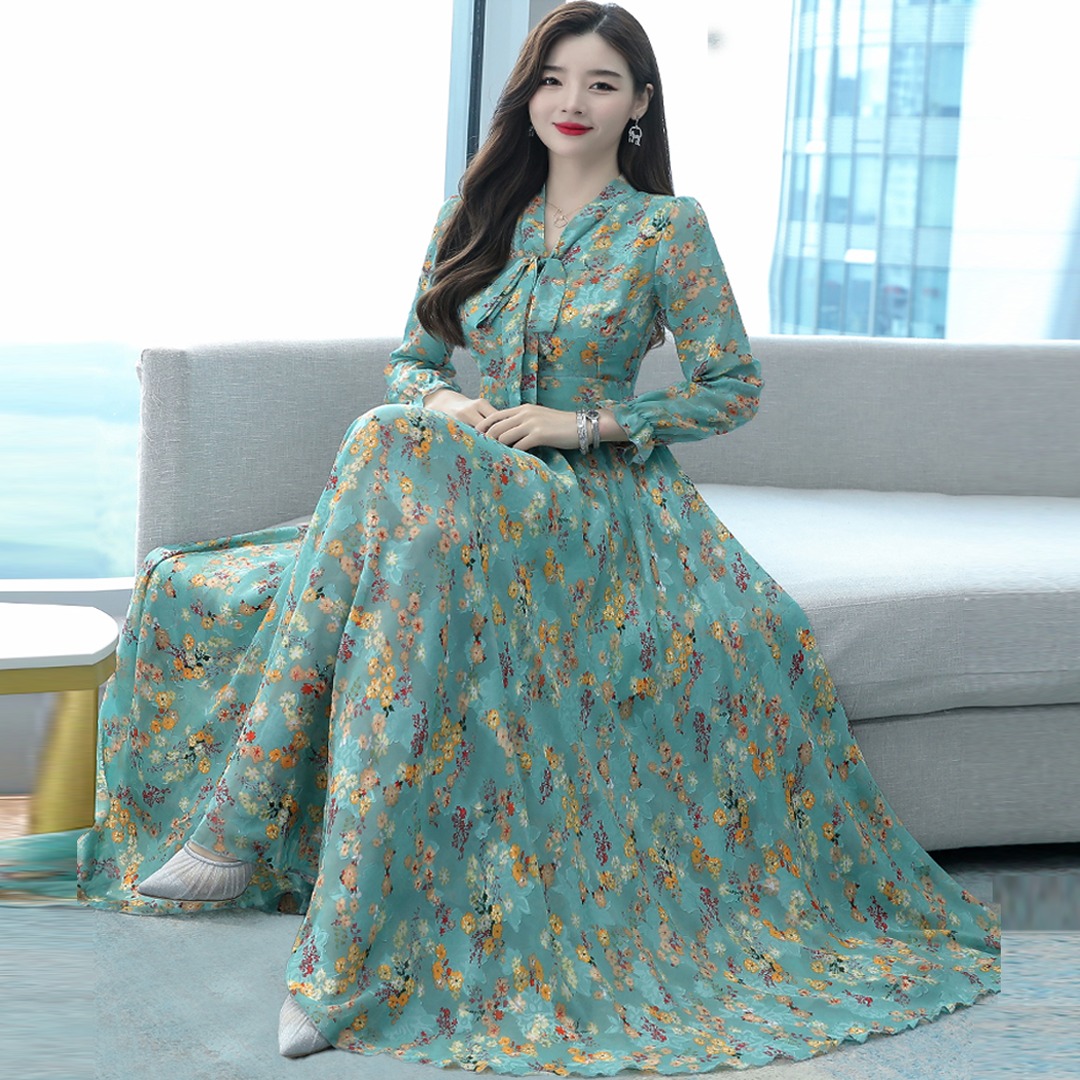 Women High Quality China Tie design Long sleeve 3D Screen Print Long Kurti Deep Past 1513
