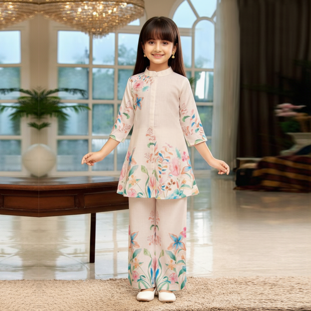 beautiful trending Dress Winter Friendly Kids Girls Co Ords Sets 01959