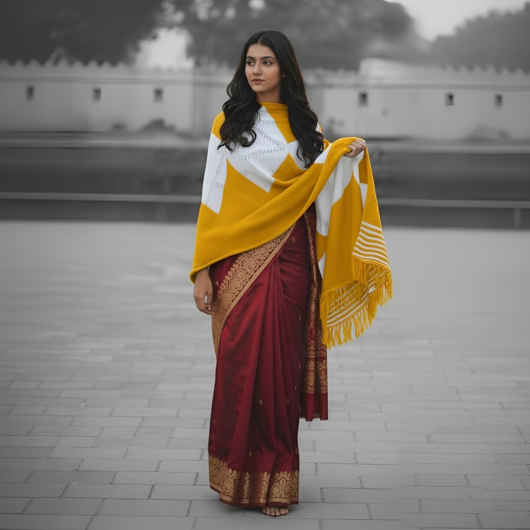 বগুড়ার বিখ্যাত কুশিকাটা  টু সেড শাল FK901