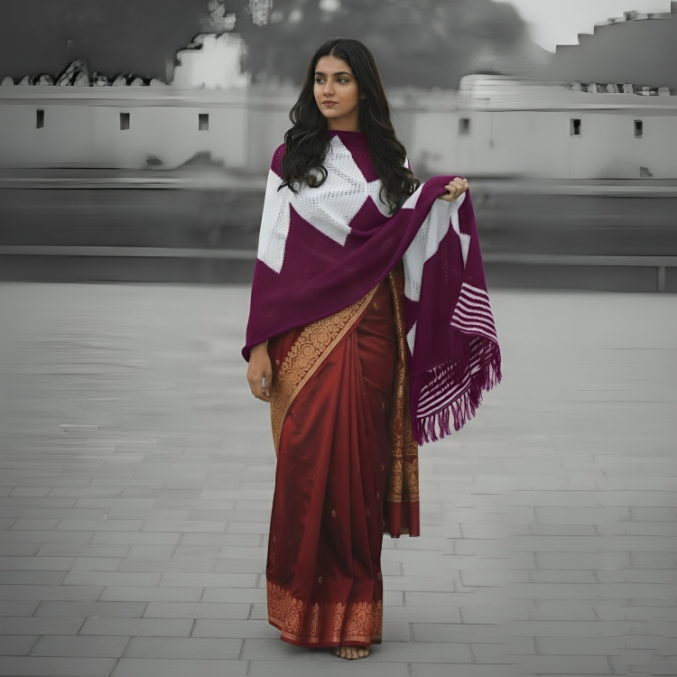 বগুড়ার বিখ্যাত কুশিকাটা টু সেড শাল FK904