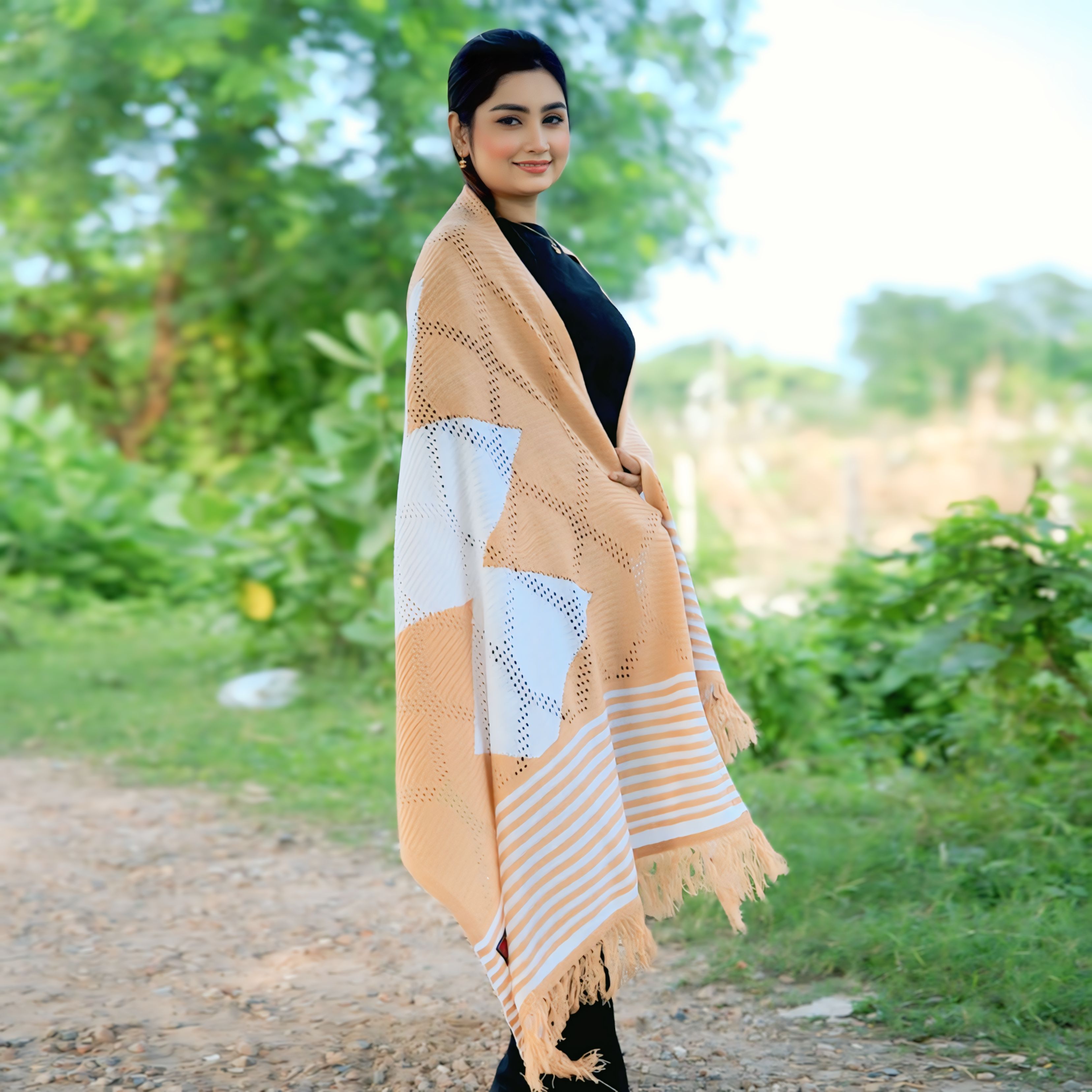 বগুড়ার বিখ্যাত কুশিকাটা টু সেড শাল A910