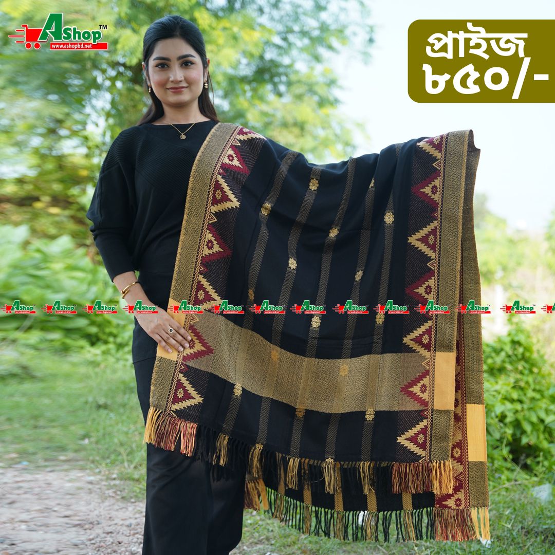 মিনাকারী জামদানী শাল M007