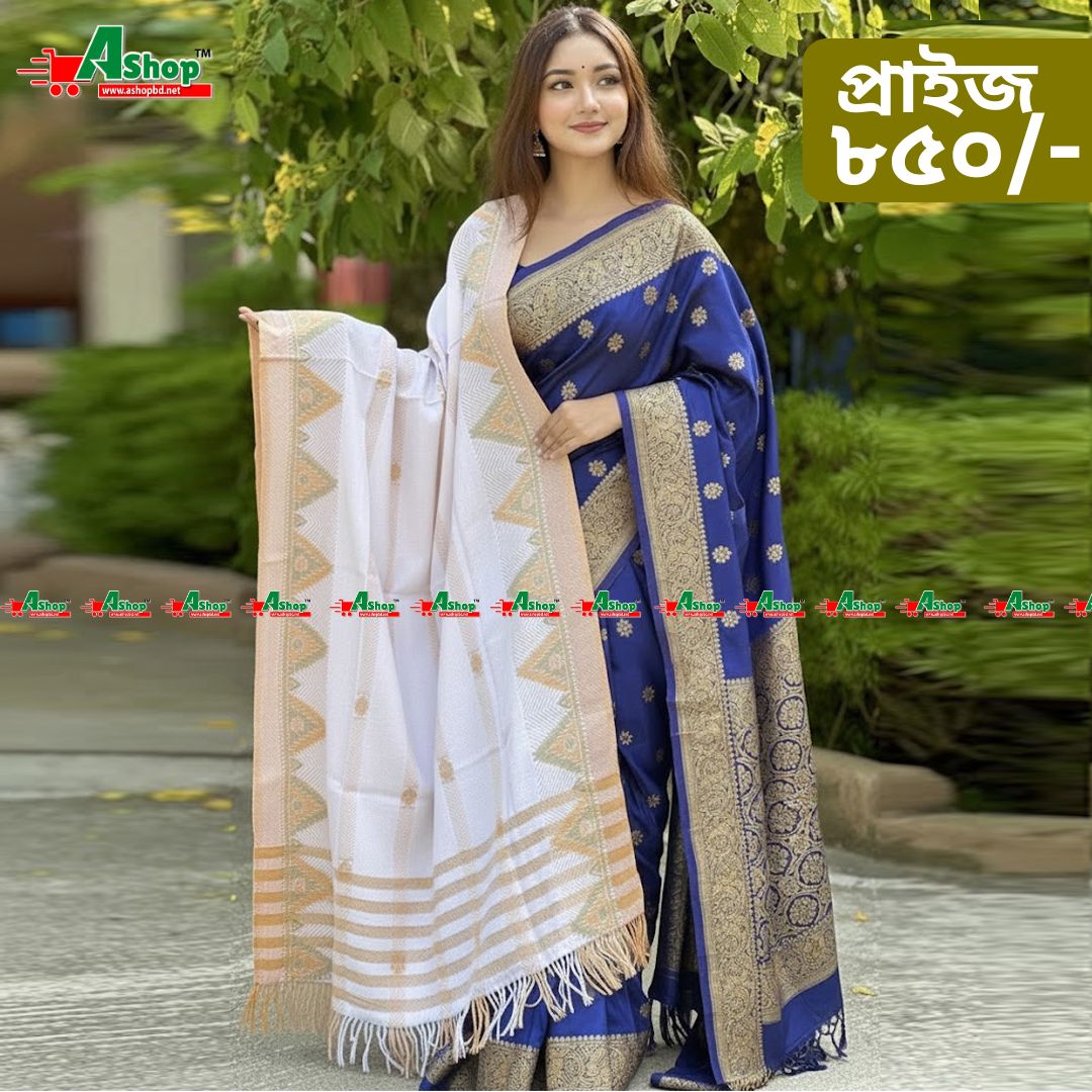 মিনাকারী জামদানী শাল 0A804