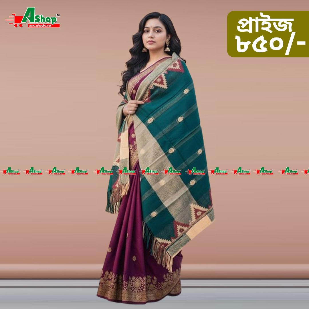 মিনাকারী জামদানী শাল 0A805